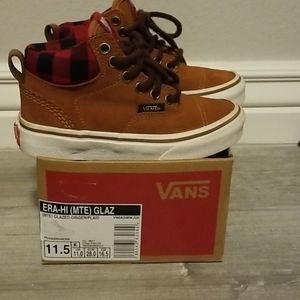 Vans plaid high tops. size 11.5
